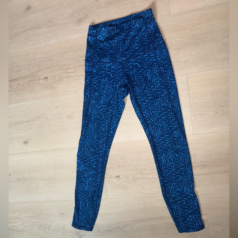 Blue Patterned Lululemon Pure Practice Pant